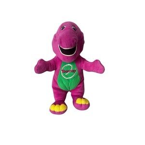 Barney Plush Playskool 2000 Stuffed Animal Talking Barney Working Tested